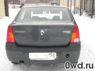 Битый автомобиль Renault Logan